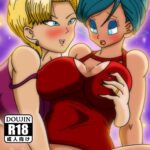 Dragon ball hentai com Bulma e Android 18 no sexo lésbico