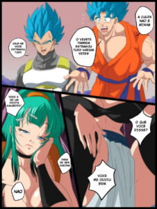 Dragon ball hentai: Com vegeta e Goku transando com a Bulchi