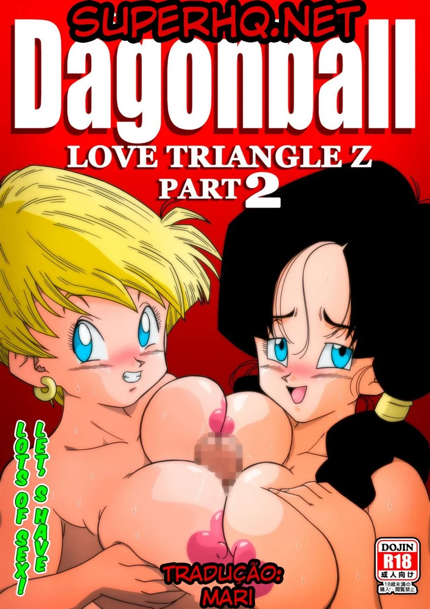 Porno Dragon Ball com Gohan fodendo 2 putinhas ao mesmo tempo