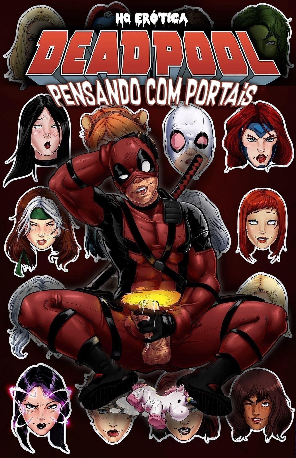 Porno Desenho com Deadpool fodendo geral